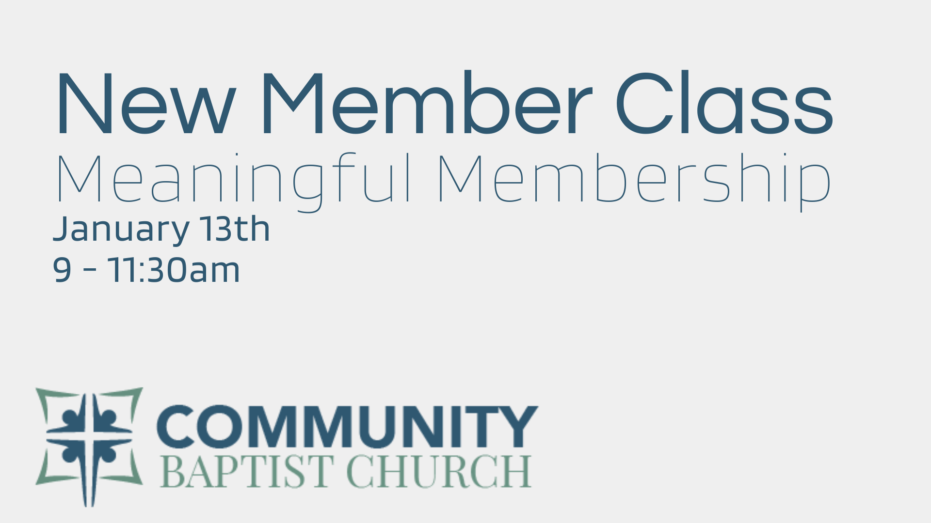New Member Class