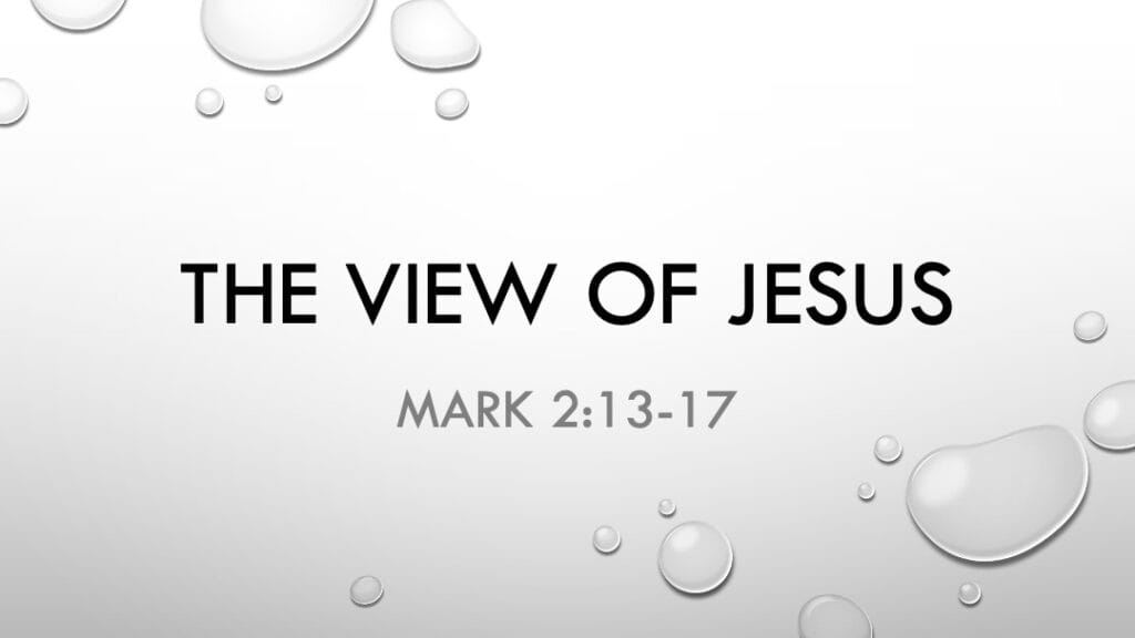 The View of Jesus Sermon Slide