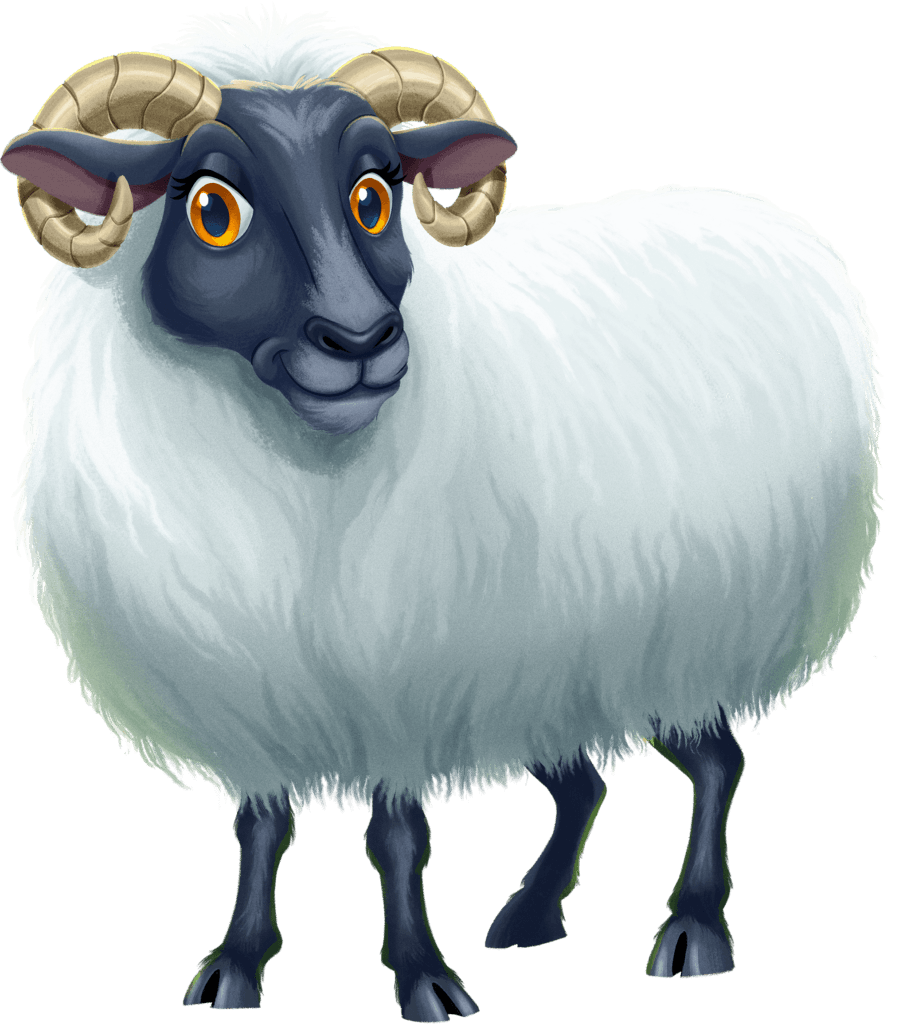 Day1_Sheep_Mia_Isolated Day 1 animal Pal - Mia