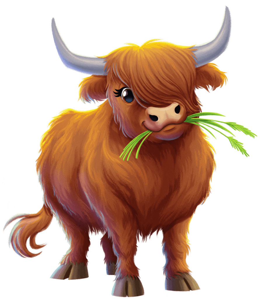 Day5_HighlandCow_Shirley_isolated Day 5 Animal Pal - Shirley